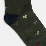 Calcetines SILBON Raquetas Colores Verde