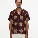 OAS COMPANY Cuba Terry Mocha Ember Shirt