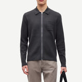 Cardigan SAMSØE SAMSØE Guna X Zip 10490 Black Oyster