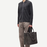 Cardigan SAMSØE SAMSØE Guna X Zip 10490 Black Oyster