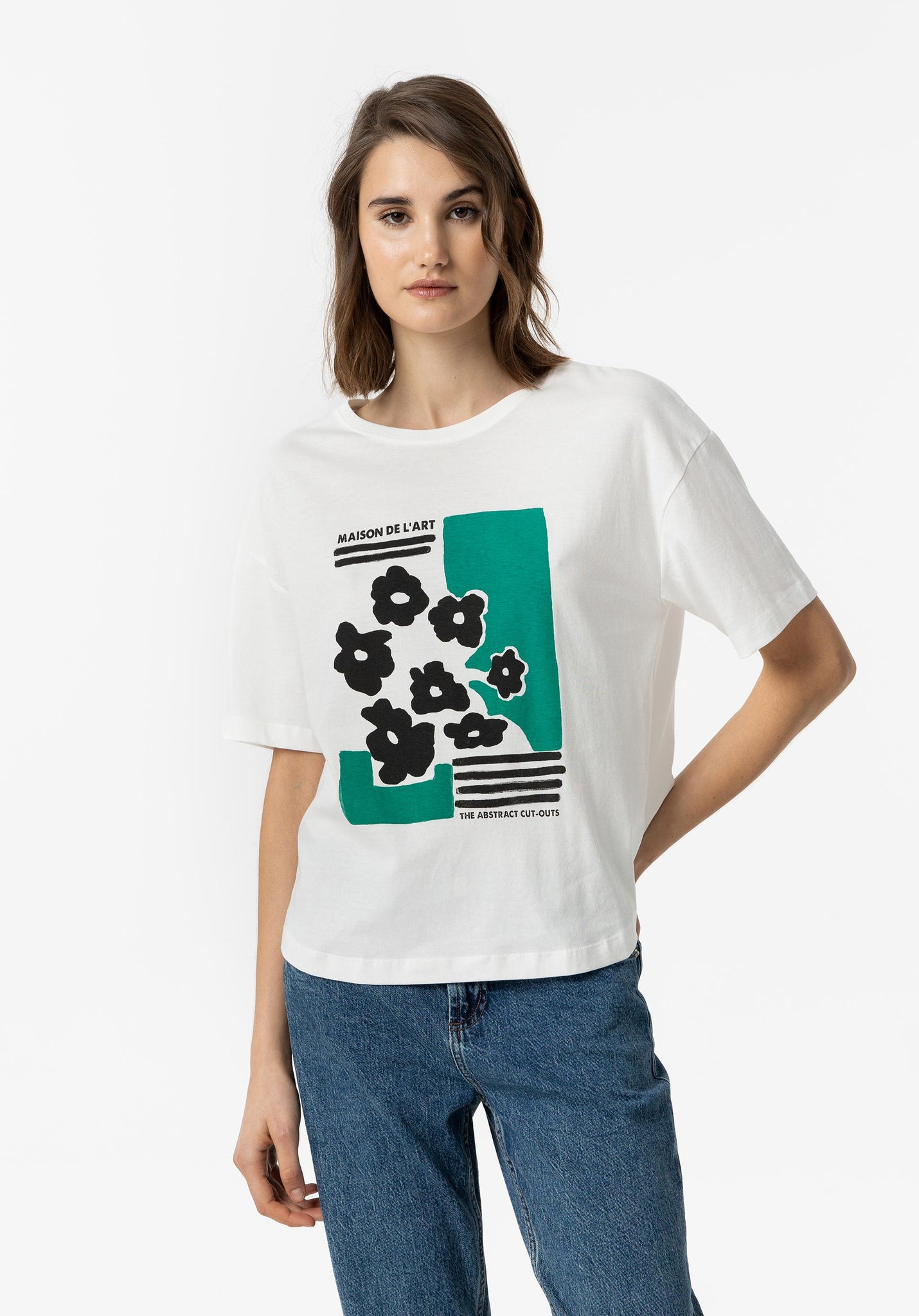 Tiffosi River Hellweißes T-Shirt 