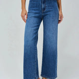 SALSA True Cropped Wide Jeans mit Gürtel 