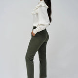 SALSA Chinos Secret Push In Cropped Slim Green Pants