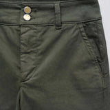SALSA Chinos Secret Push In Cropped Slim Green Pants
