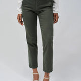 SALSA Chinos Secret Push In Cropped Slim Green Pants