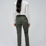 SALSA Chinos Secret Push In Cropped Slim Green Pants