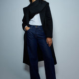 SALSA Jeans mit weitem Bein in Dunkelblau