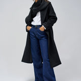 SALSA Jeans mit weitem Bein in Dunkelblau