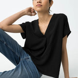 TIFFOSI Maxine Schwarzes T-Shirt