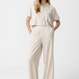 TIFFOSI Gestreifte Beige Hose 