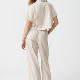 TIFFOSI Gestreifte Beige Hose 