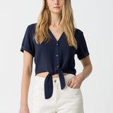 TIFFOSI Benjamin Navy Blue Blouse