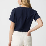 TIFFOSI Benjamin Navy Blue Blouse