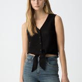 TIFFOSI Edda Schwarzes Top