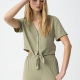 TIFFOSI Benjamin Hedge Grüne Bluse