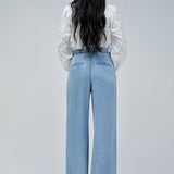 SALSA Chinos Lightdenim Wide Leg Pants