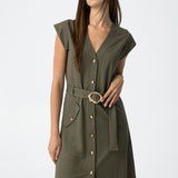 Vestido TIFFOSI Jabuti Verde Cascada