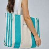 Bolso de Playa SALSA JEANS Rayas Turquesa