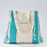Bolso de Playa SALSA JEANS Rayas Turquesa