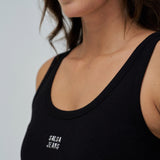 SALSA JEANS Basic Rippentop Schwarz