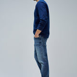 SALSA JEANS Sweatshirt mit dunkelblauem Logo