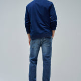 SALSA JEANS Sweatshirt mit dunkelblauem Logo