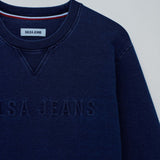 SALSA JEANS Sweatshirt mit dunkelblauem Logo