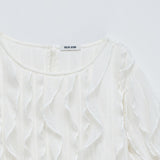 Blusa SALSA JEANS Volantes Light Pearl