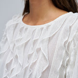 Blusa SALSA JEANS Volantes Light Pearl