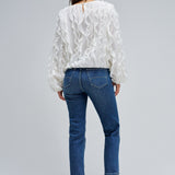 Blusa SALSA JEANS Volantes Light Pearl