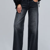 Vaqueros SALSA Wide Low Rise Black