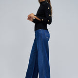 Jersey SALSA JEANS Punto con Botones Dorados