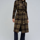 Abrigo SALSA JEANS Paño Grace con Cinturón Medium Brown