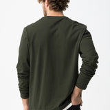 Camiseta TIFFOSI Milan Manga Larga Verde Oscuro