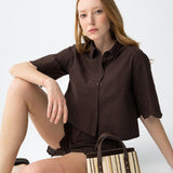 Camisa TIFFOSI Lencastre_C Chocolate