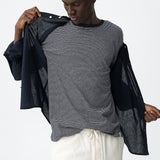 Camiseta TIFFOSI Fox Rayas Azul Marina