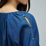 Blusa SALSA JEANS Lightdenim Azul Oscuro