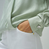 Blusa SALSA JEANS Satinada Verde