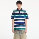 Polo FRED PERRY M2423 Rayas Deep Mint