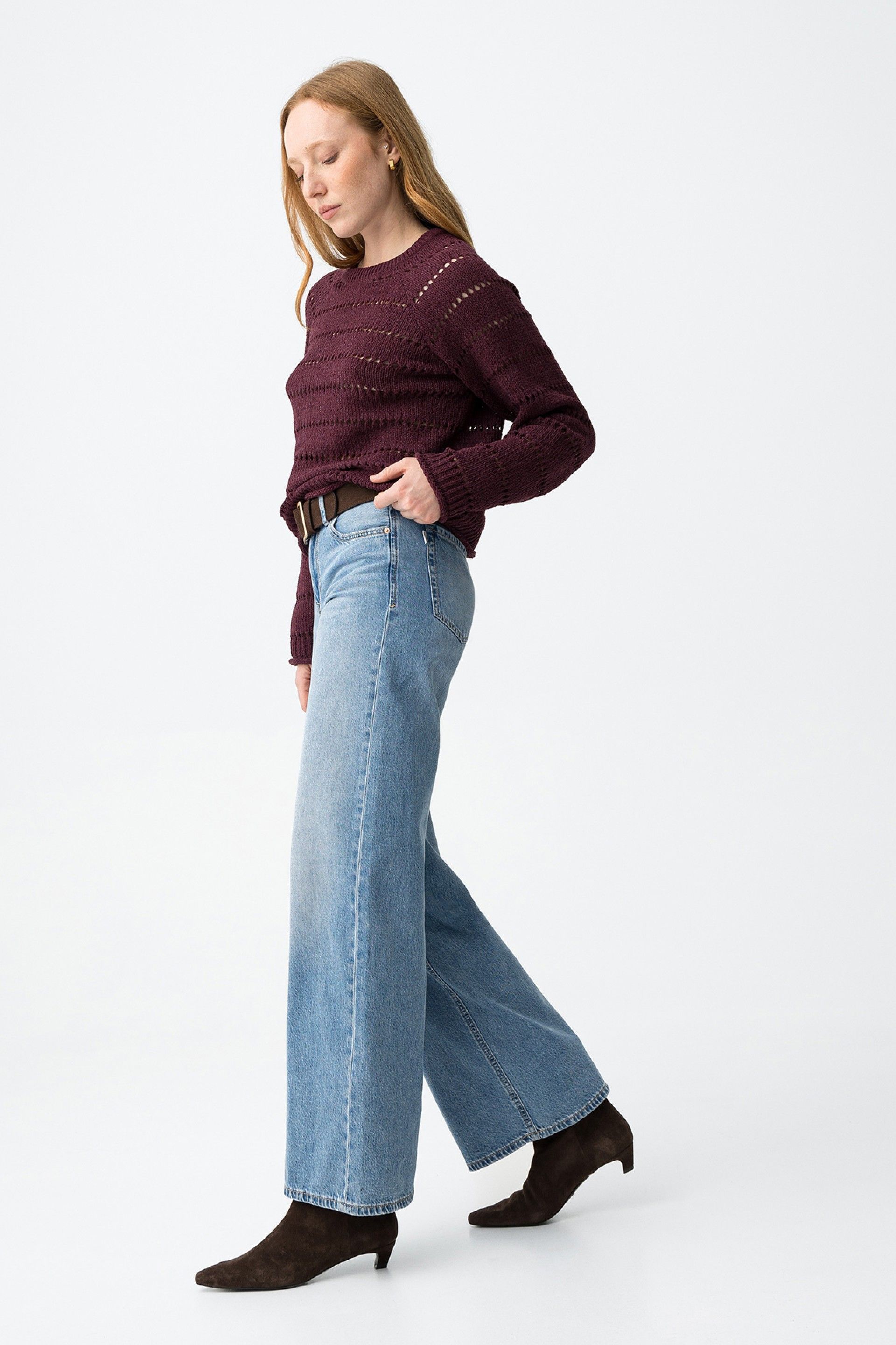 Vaqueros TIFFOSI Celine 10 Azul Claro, modelo frontal