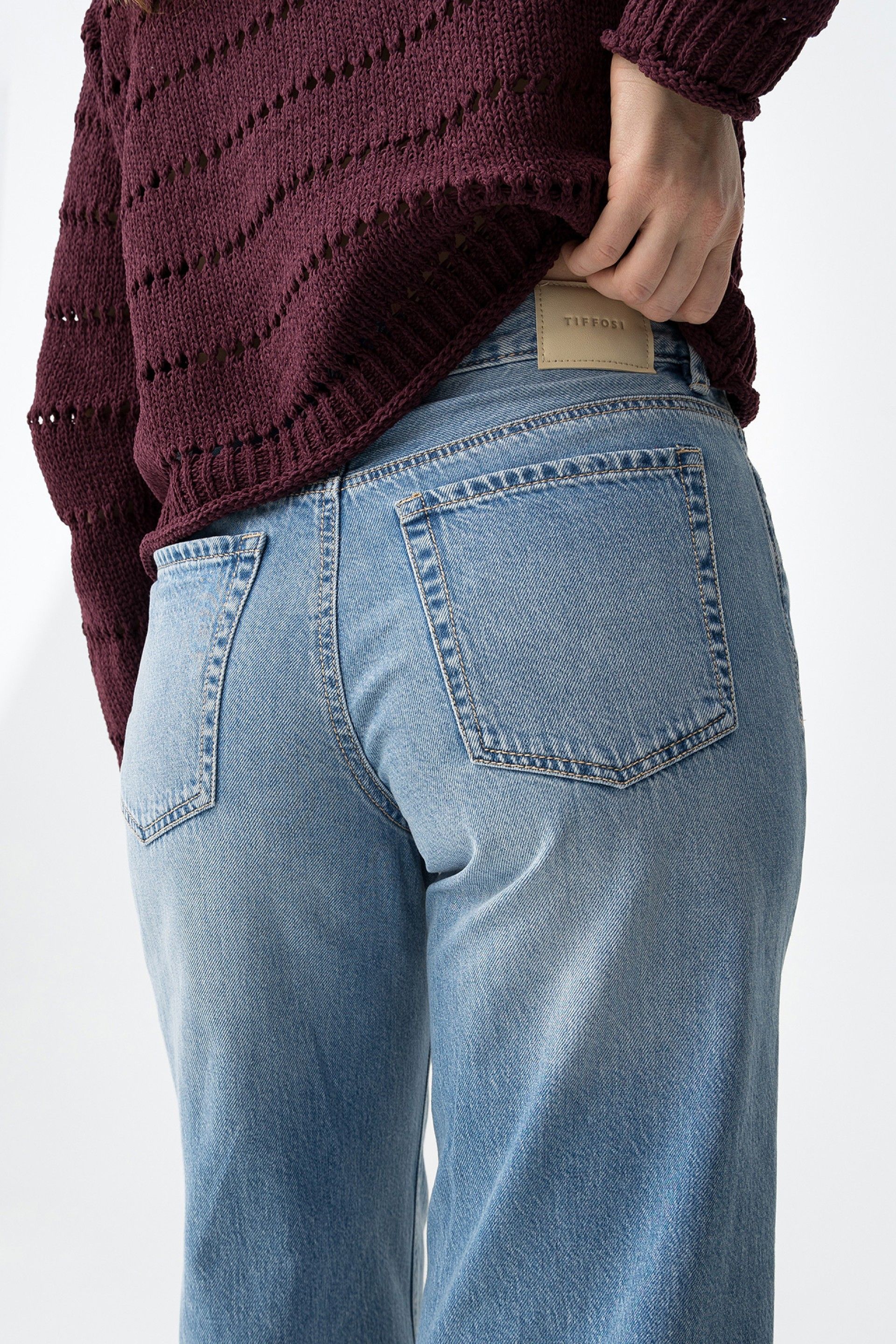 Vaqueros TIFFOSI Celine 10 Azul Claro, look