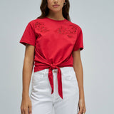 Camiseta SALSA JEANS Nudo Frontal Rojo