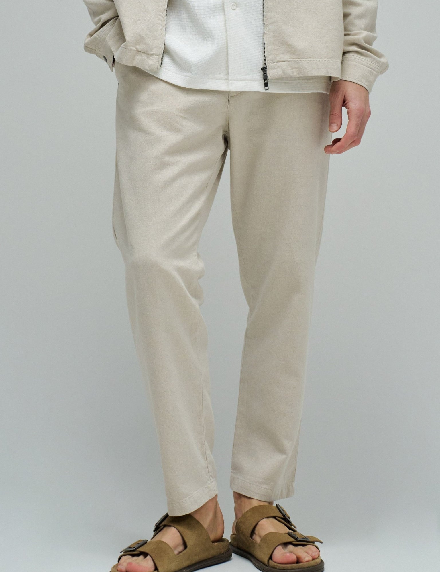 Pantalón Jogger SALSA JEANS Lino Beige