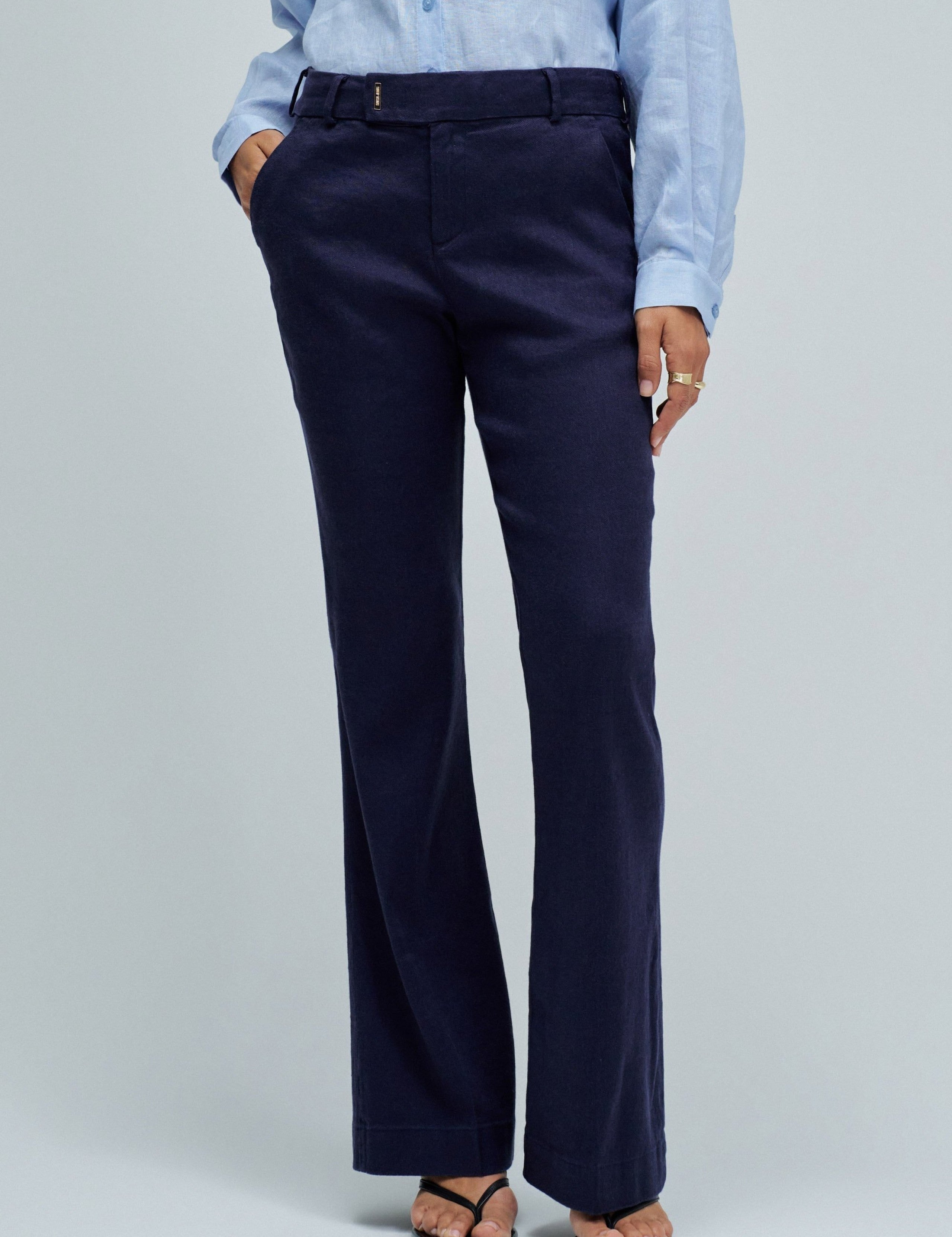 Pantalones SALSA JEANS Chinos Flare de Lino