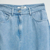 Falda SALSA JEANS Midi en Denim Lightdenim
