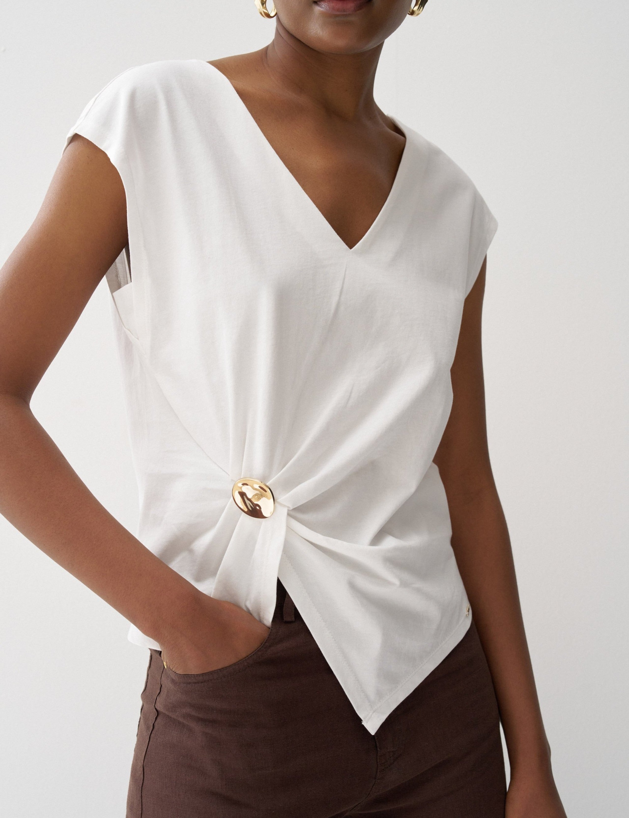 Top SALSA JEANS con Aplicación Dorada