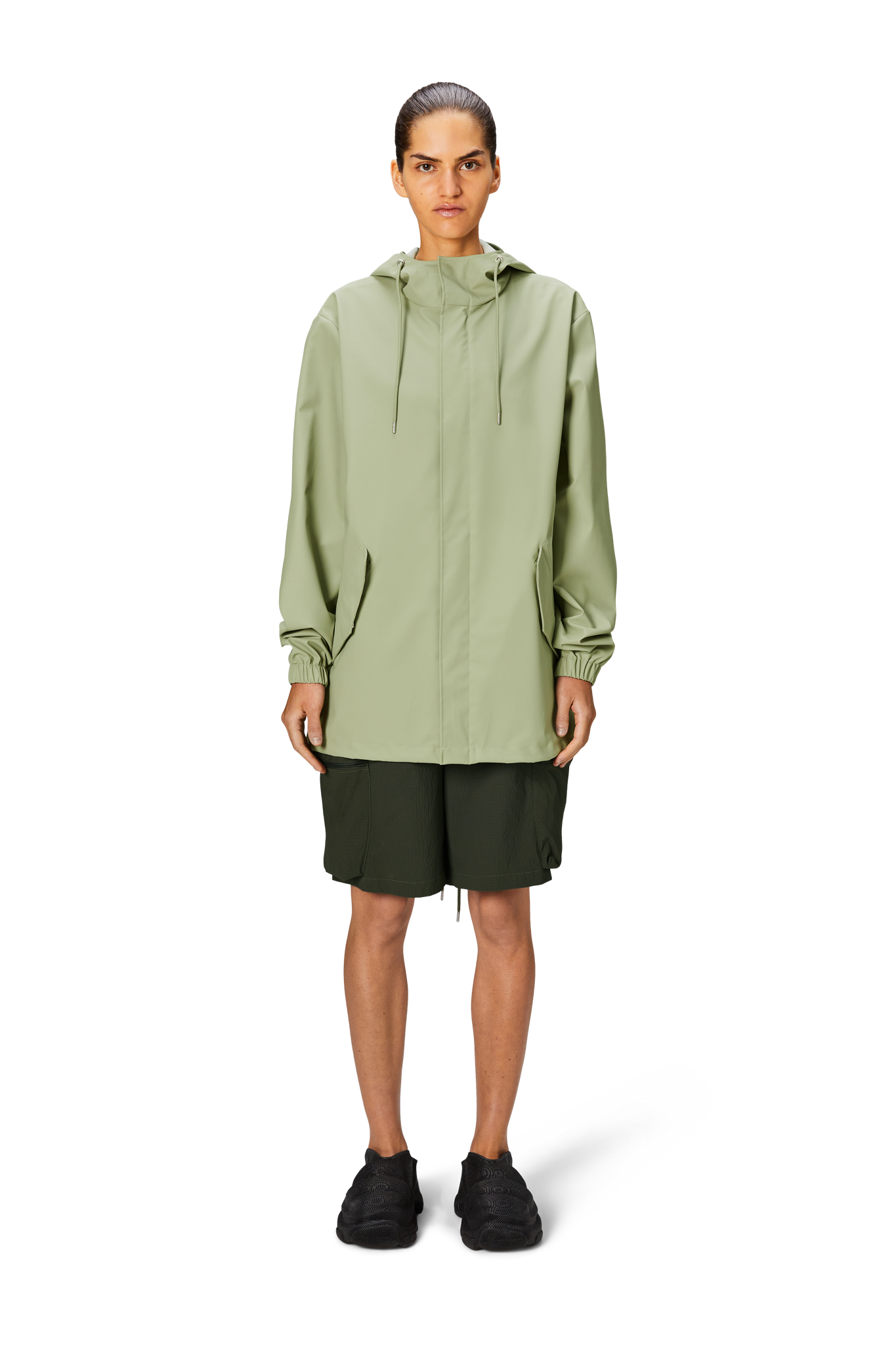 RAINS Unisex Fishtail Jacket Earth Raincoat
