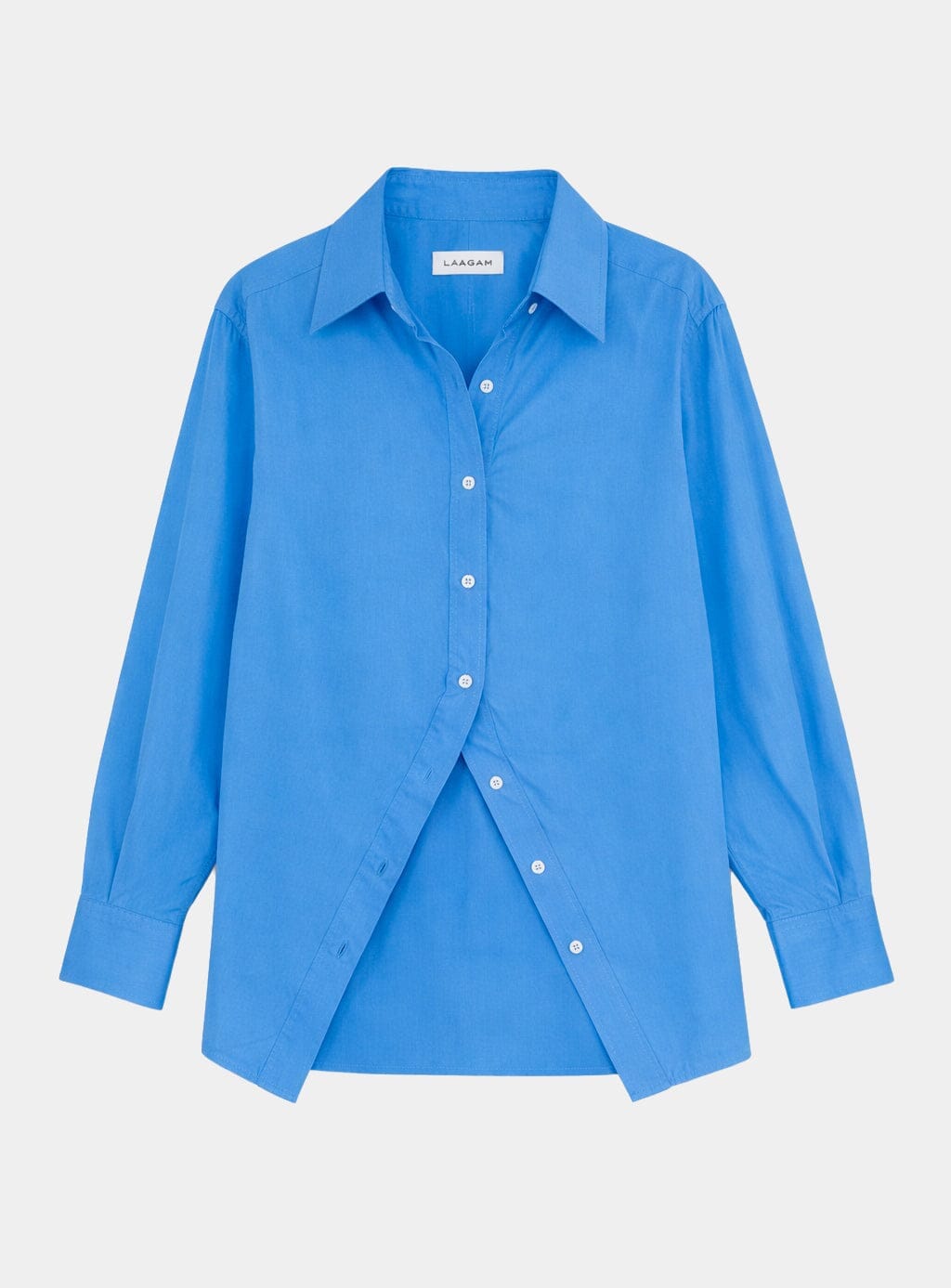 Camisa LAAGAM No Boyfriend Blue, otra vista con modelo