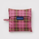Bolsa BAGGU Estándar Reciclada Azalea Pink Tartan