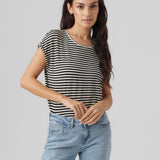 Camiseta Rayas Aware Black Pristine